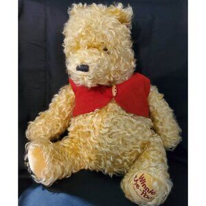 Gund Disney WINNIE THE POOH plush mohair teddy bear 75th anniversary ltd ed 1926